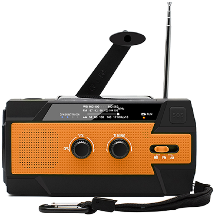 ResQ Emergency Hand Crank Radio – 4000mAh Power Bank, Solar, 1W Flashlight & Motion Sensor Lamp 6