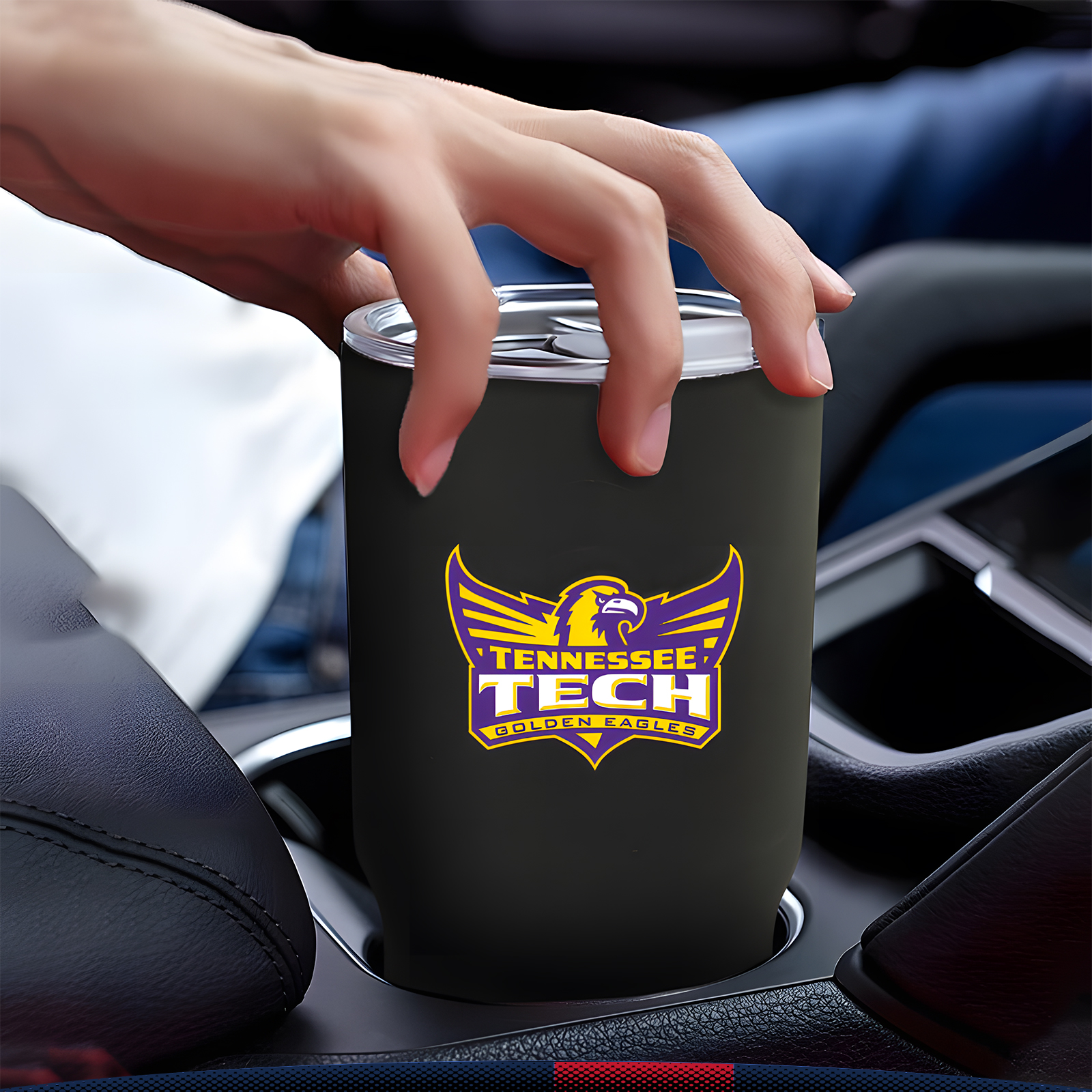 17 oz. Linay Rubberized Travel Mugs 1