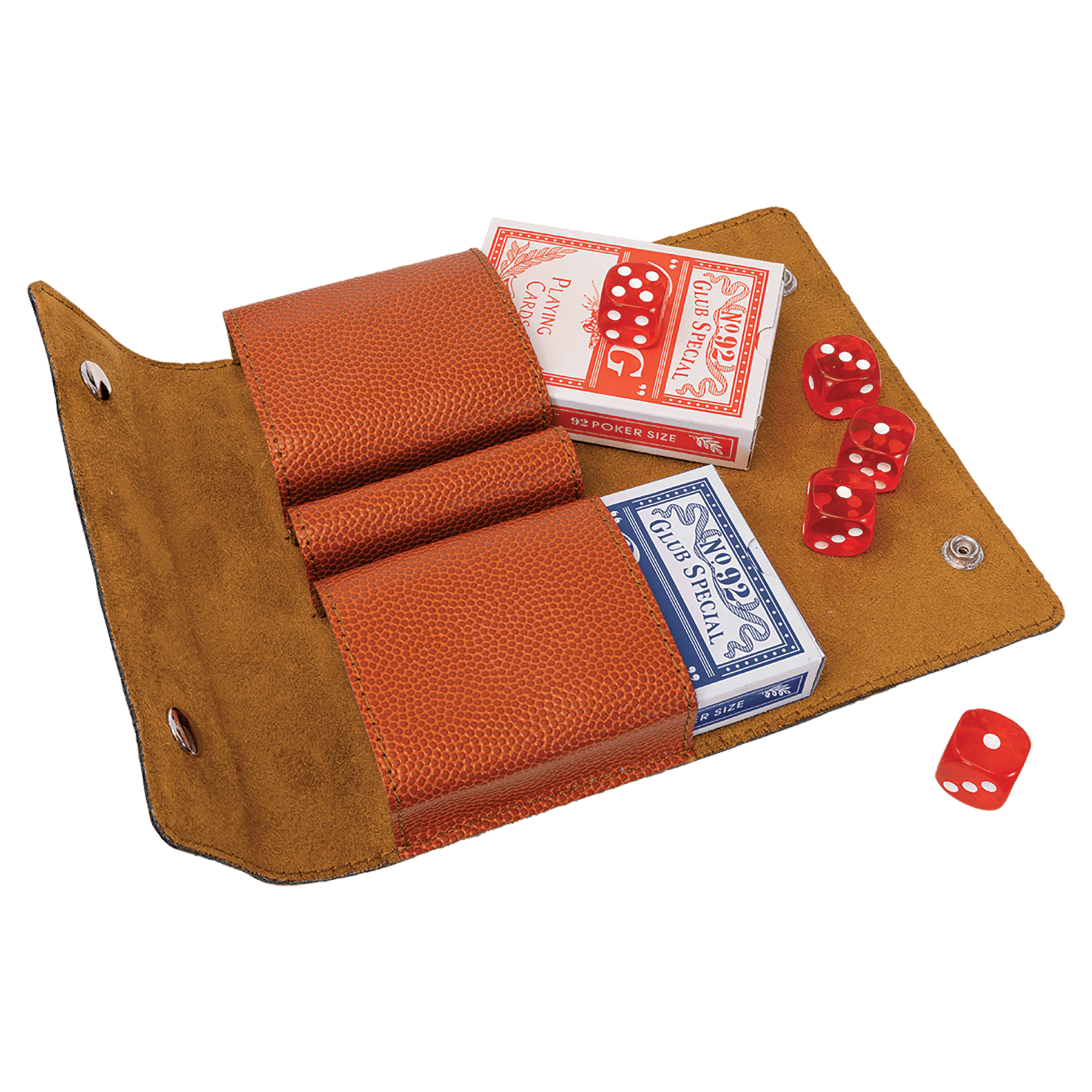Basketball Leatherette Card & Dice Set 2