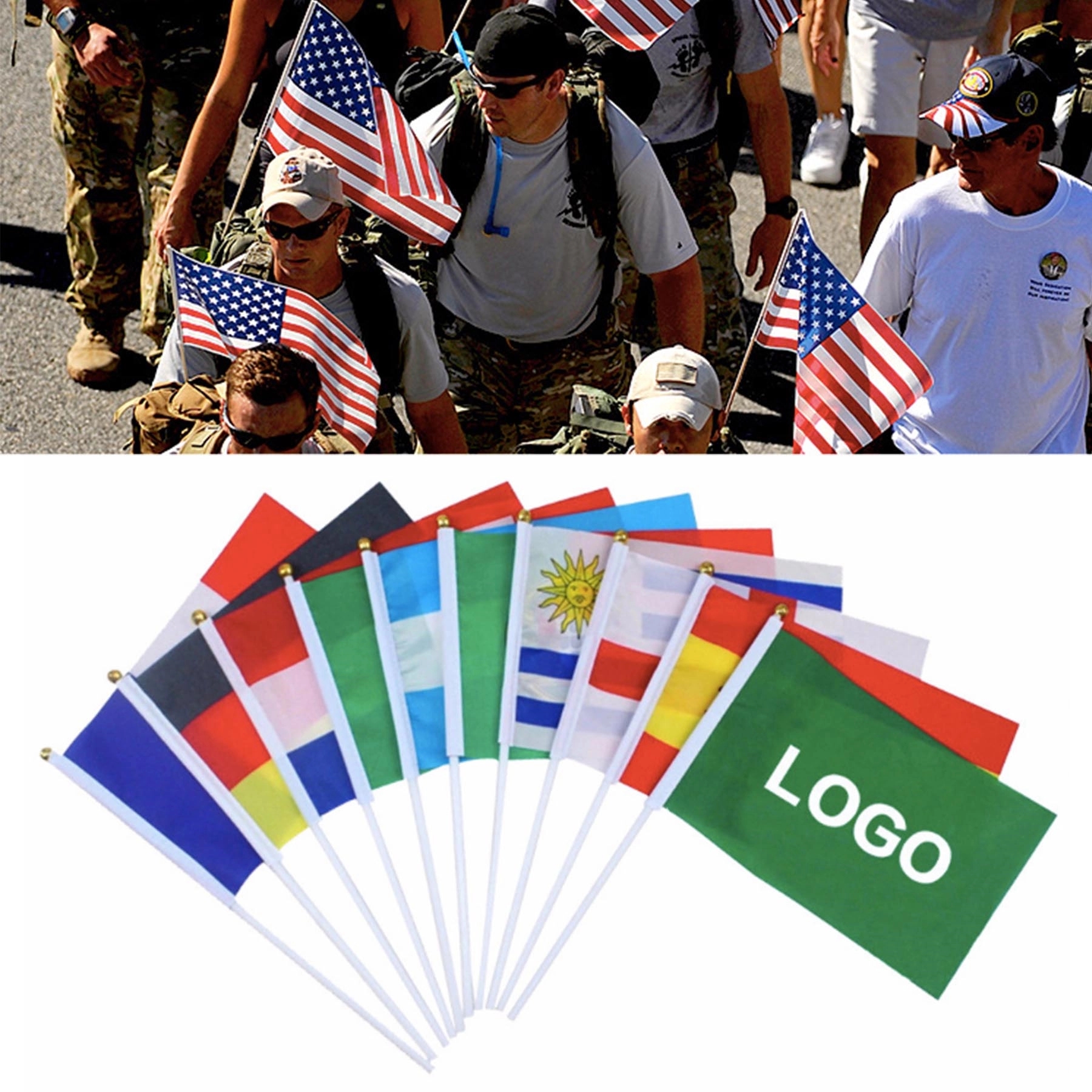 American Waving Hand Flag 1