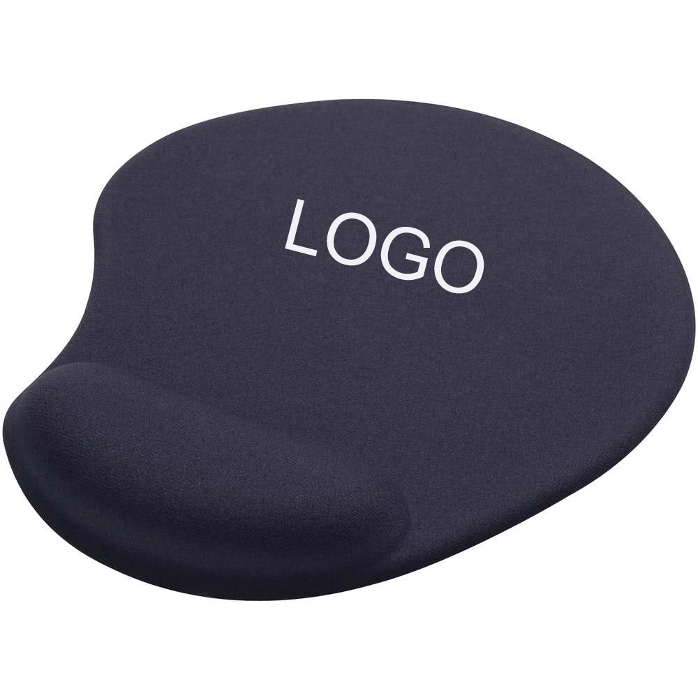 Oval Mouse Pad with Gel Wrist Rest 2
