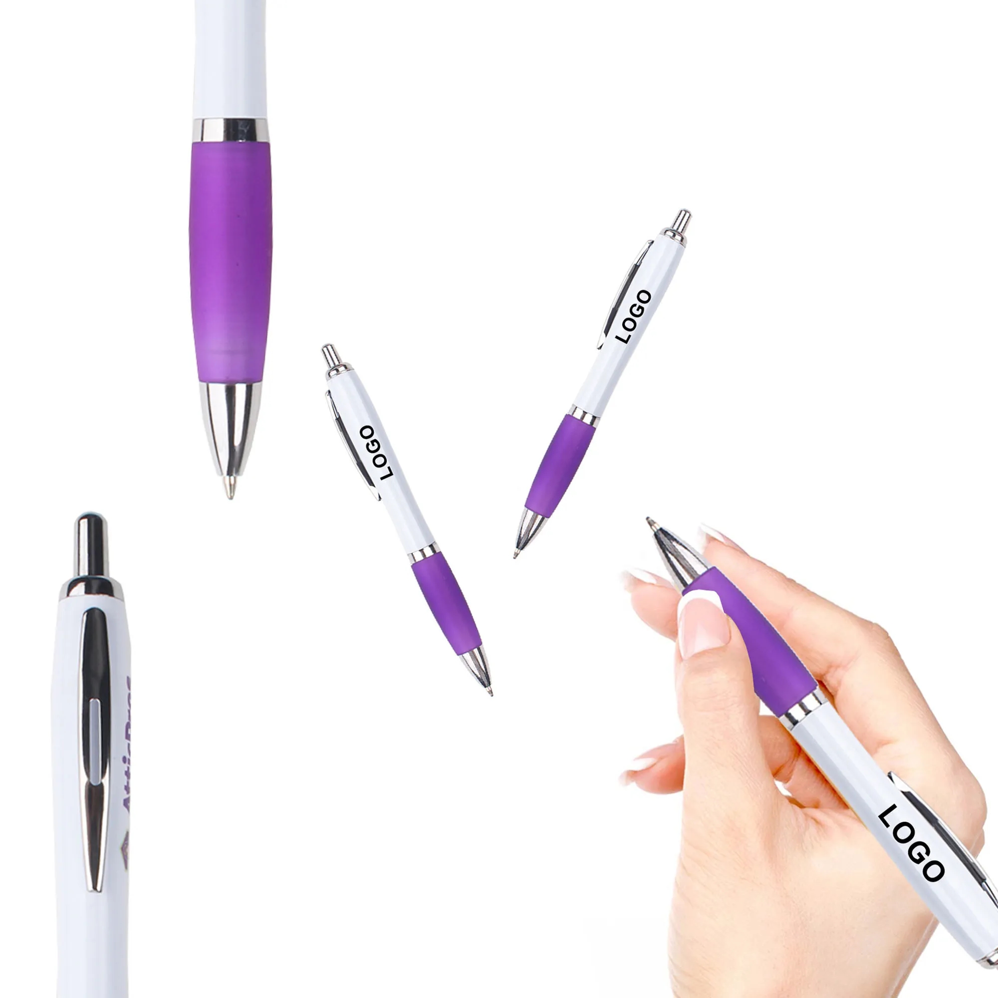 Plastic Ballpoint Pen With Logo For Study,Sustainable 5