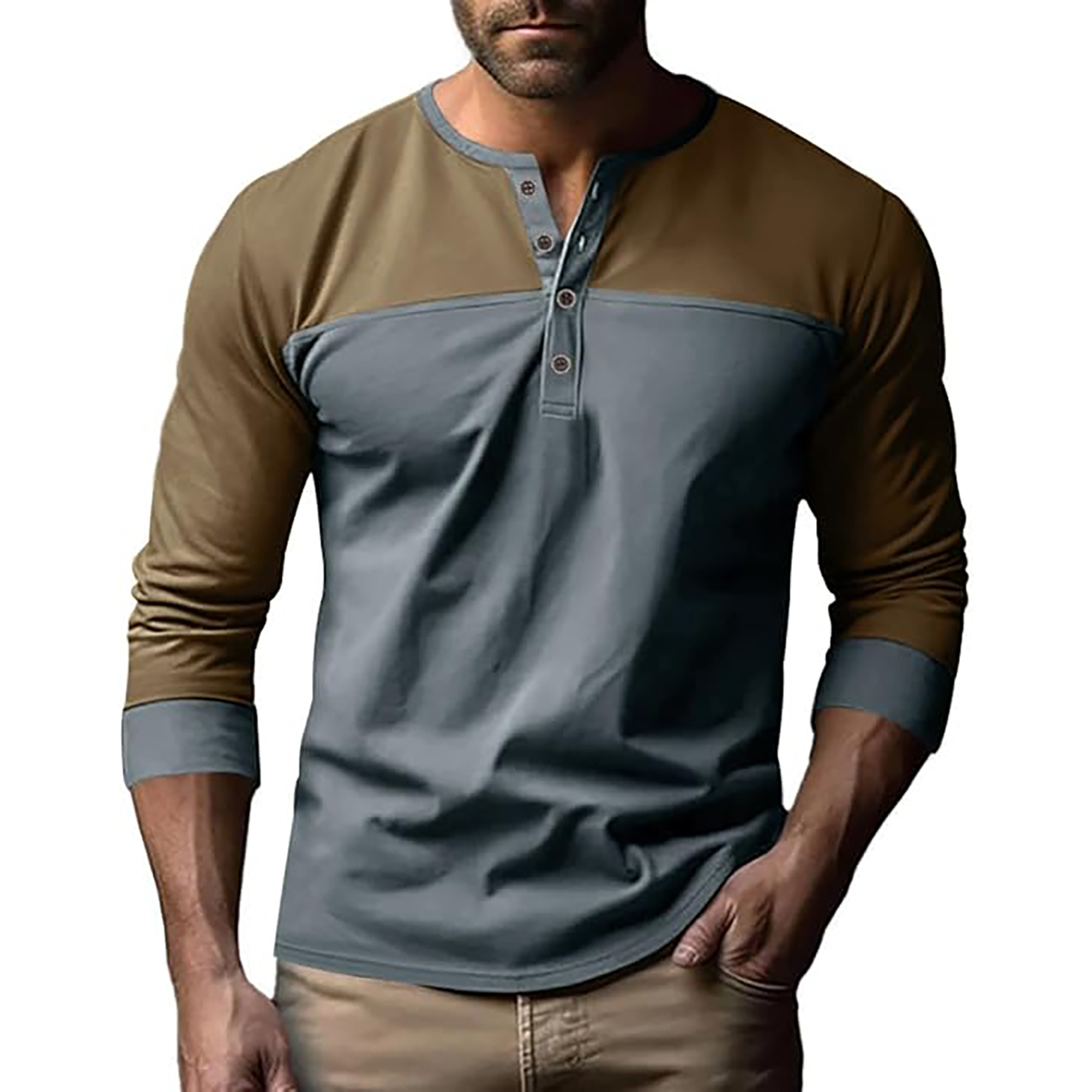 Color Block Base Shirt 3