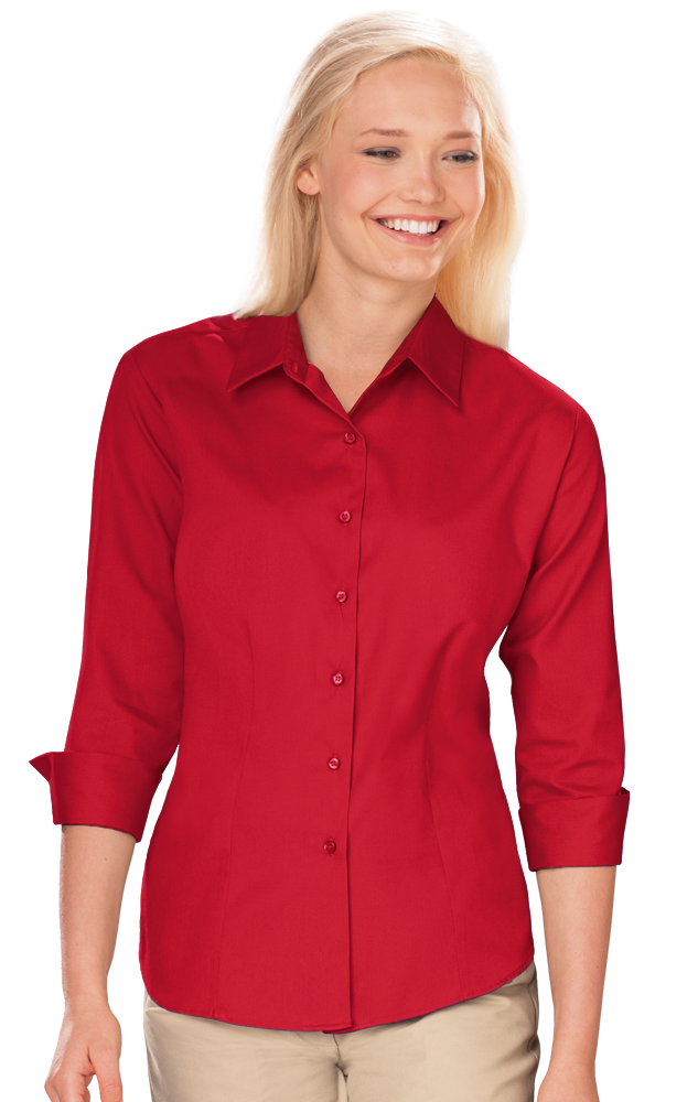 Ladies' 3/4 Sleeve Fine Line Twill Shirt 11