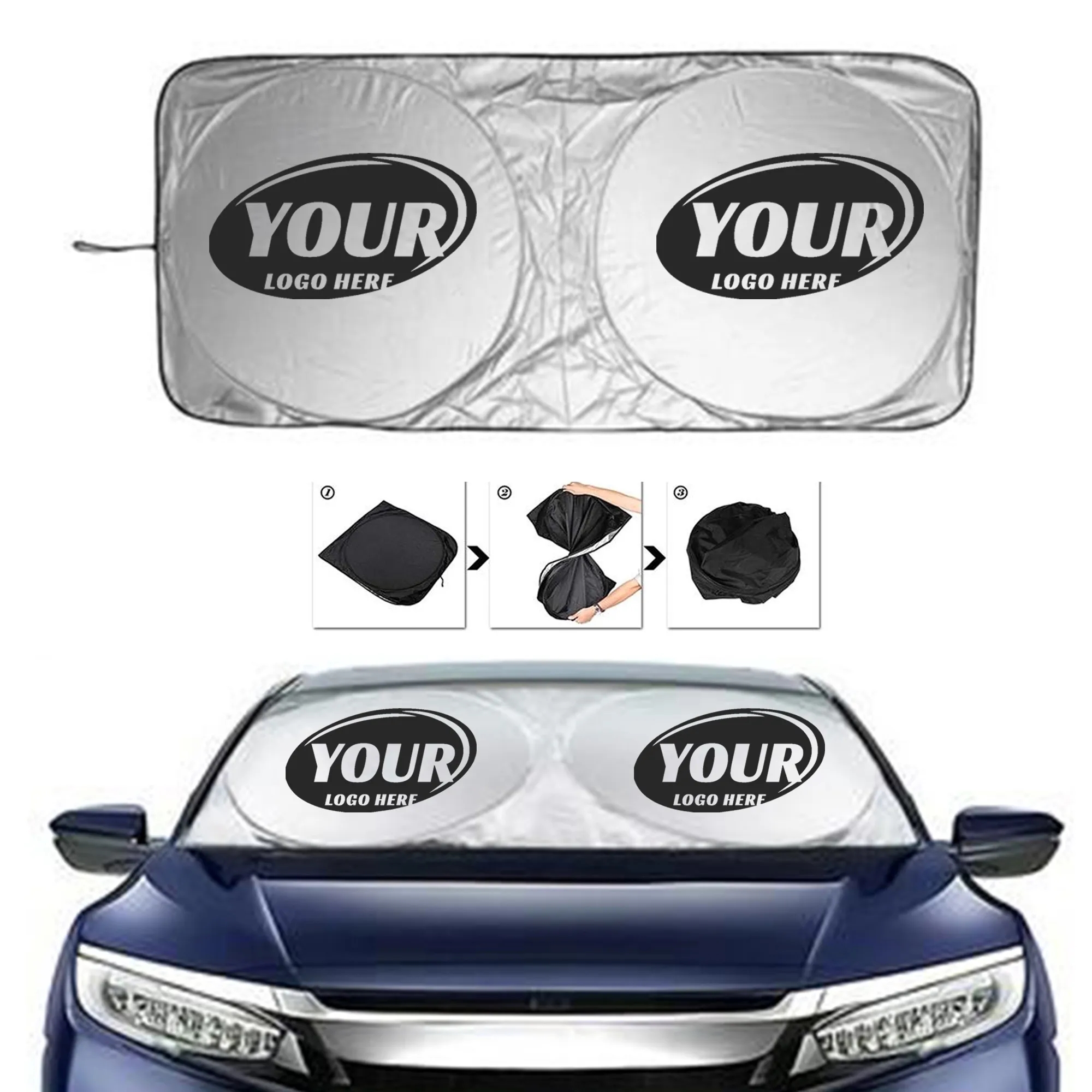 Foldable Car Windshield Sunshade 1