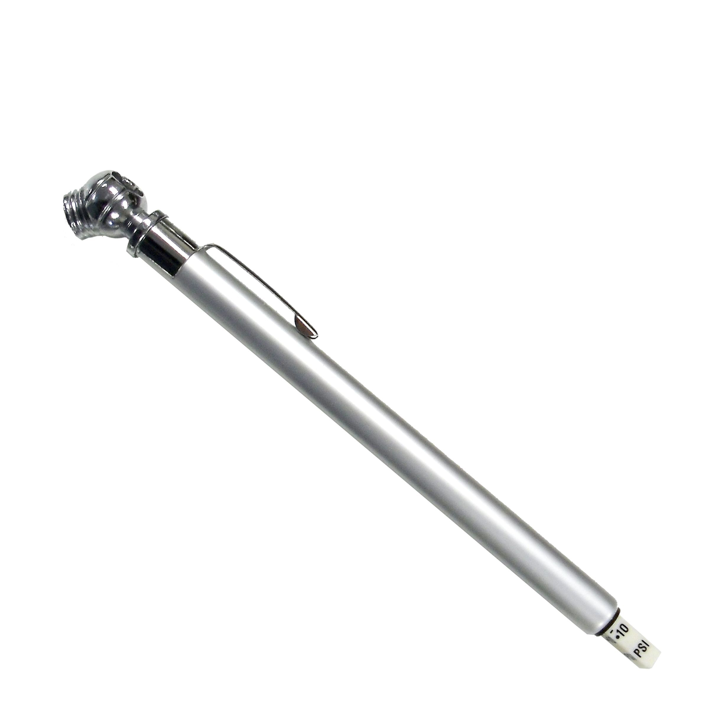 Auto Tire Pressure Gauge w/Chrome Colored Barrel 8