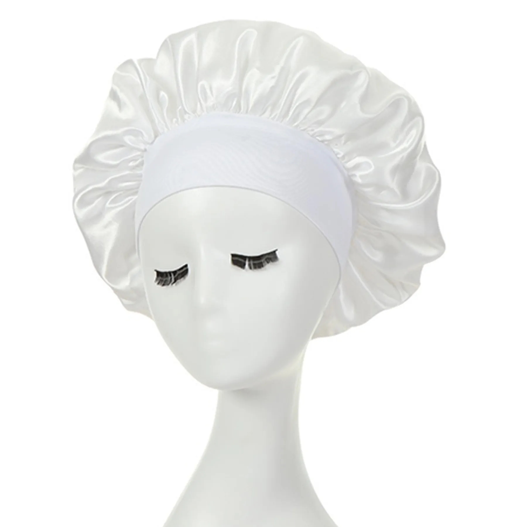 Large Satin Silk Bonnet Sleep Cap 5