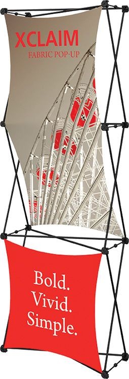 Xclaim 2.5ft Fabric Popup Display Kit 02