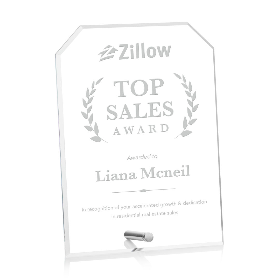 Polaris Clipped Rectangle Award - Silver 7