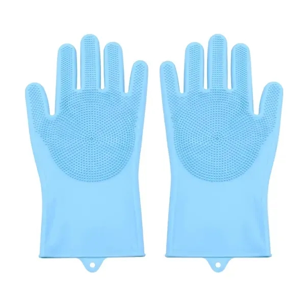 Silicone Pet Bathing Gloves with Anti-Bite Protection 4