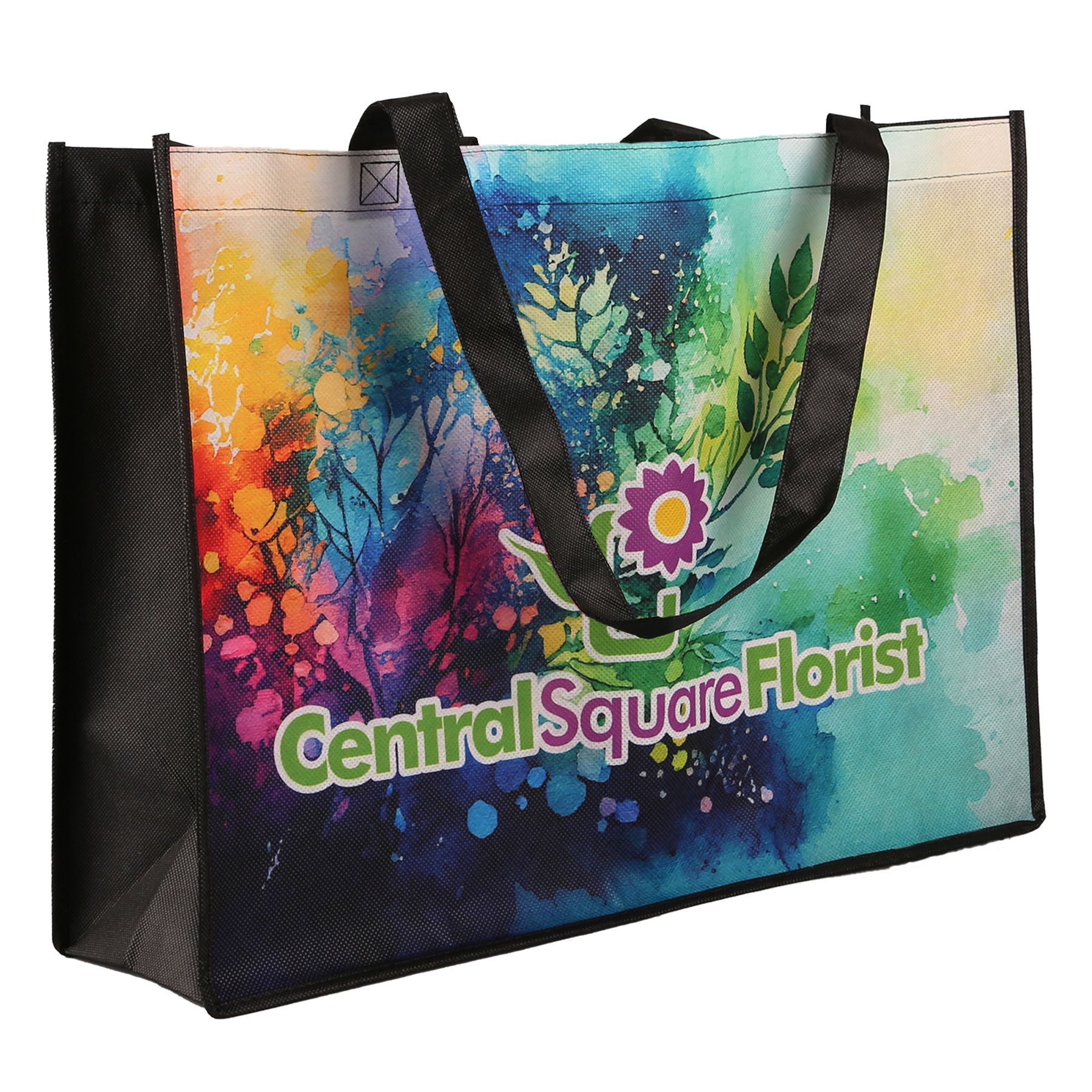 Sublimated Large Non-Woven Shopping Tote Bag 2