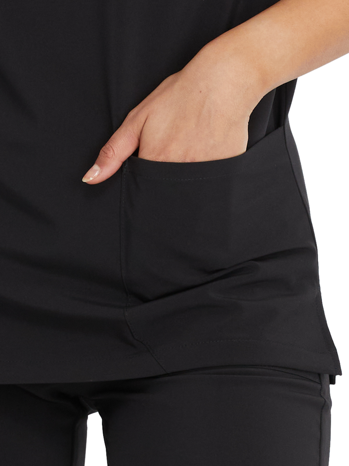 EDS Essentials Unisex 2-Pocket V-Neck Top