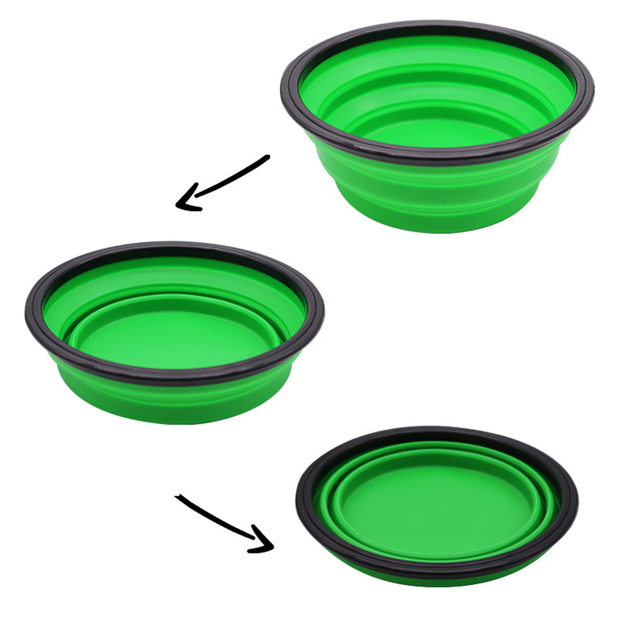 Collapsible Silicone Travel Pet Bowl 3