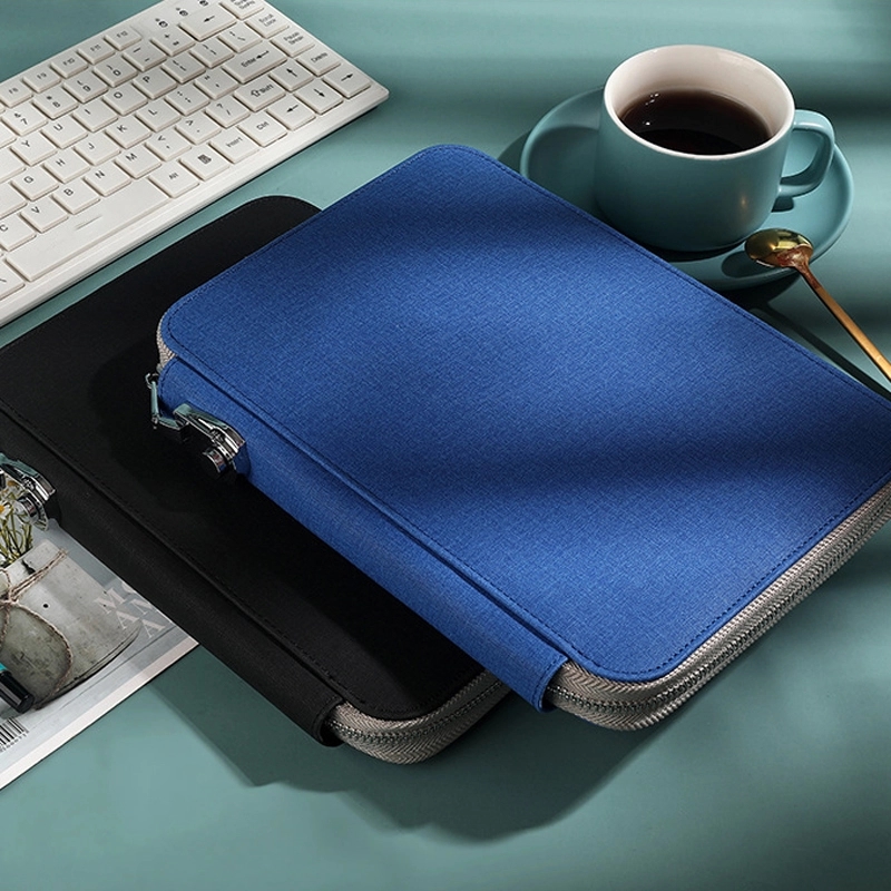 PU Multifunction B5 Business Zippered Notebook with Lock 9