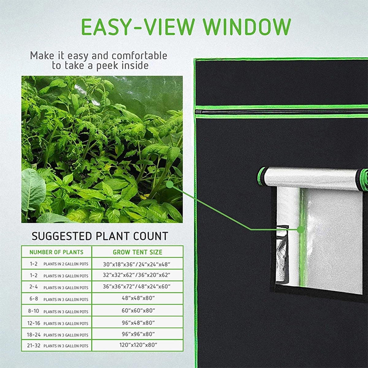 Grow Tent With Observation Window 3