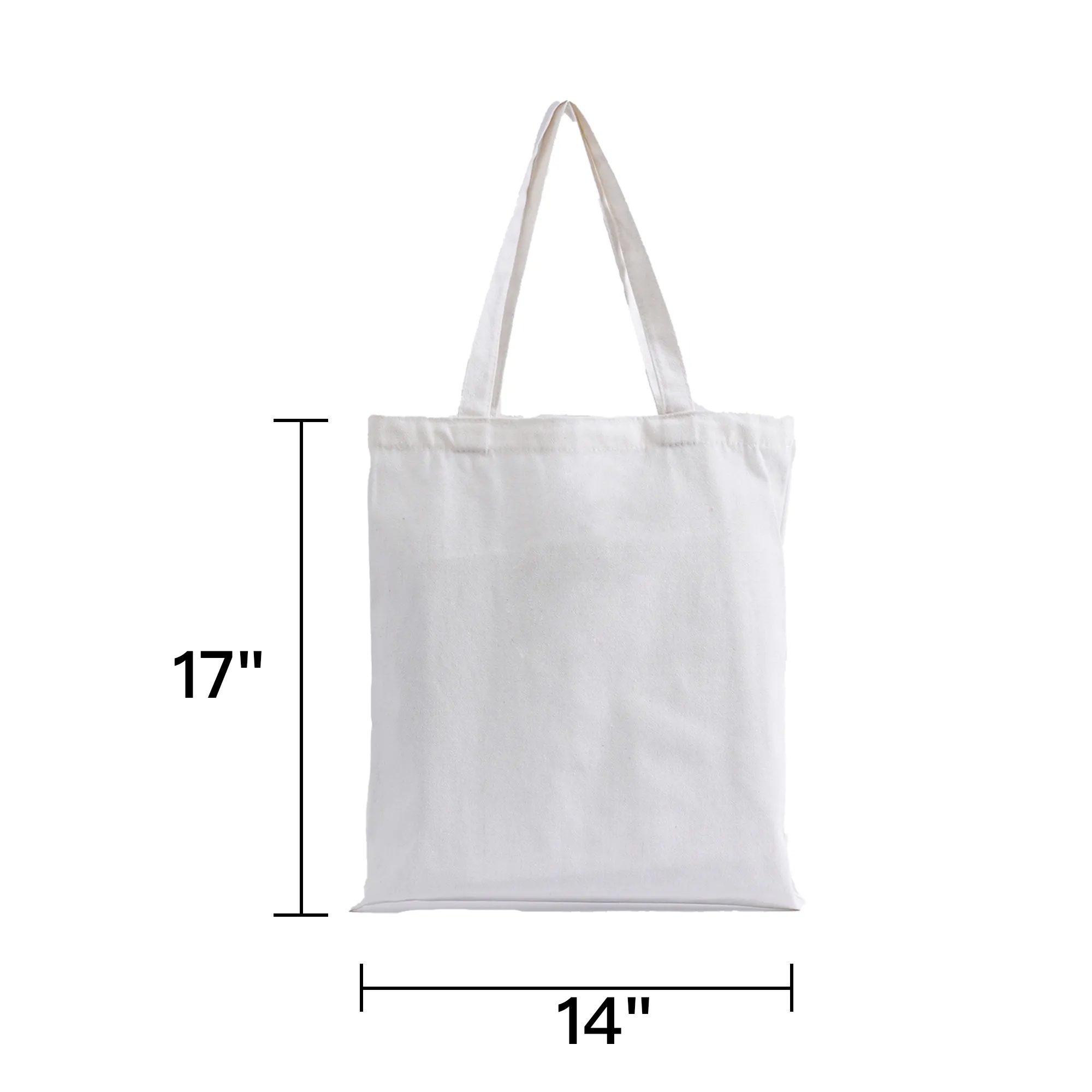 Canvas Tote 14" x 16", custom tote bag with logo imprint 3