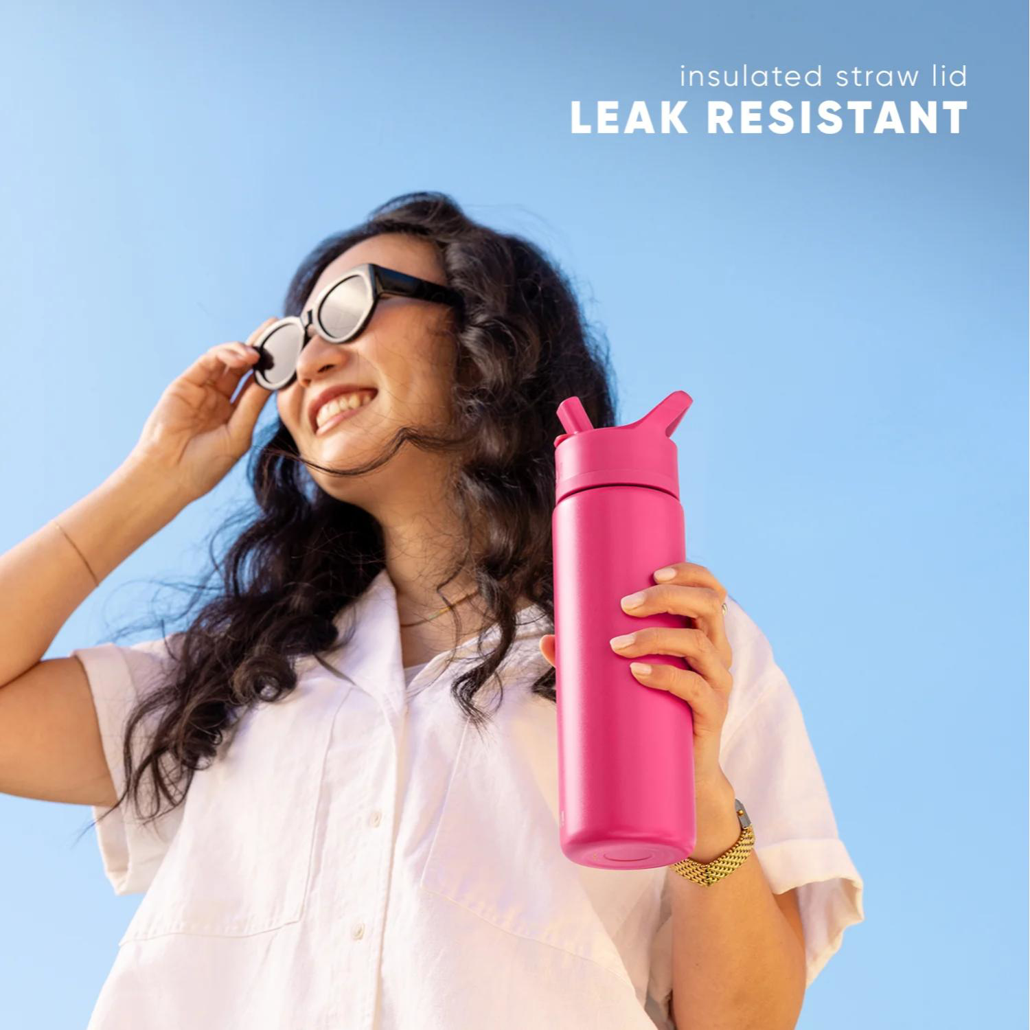 18 oz Simple Modern® Stainless Steel Double-Walled Insulated Summit Water Bottle with Straw Lid 5