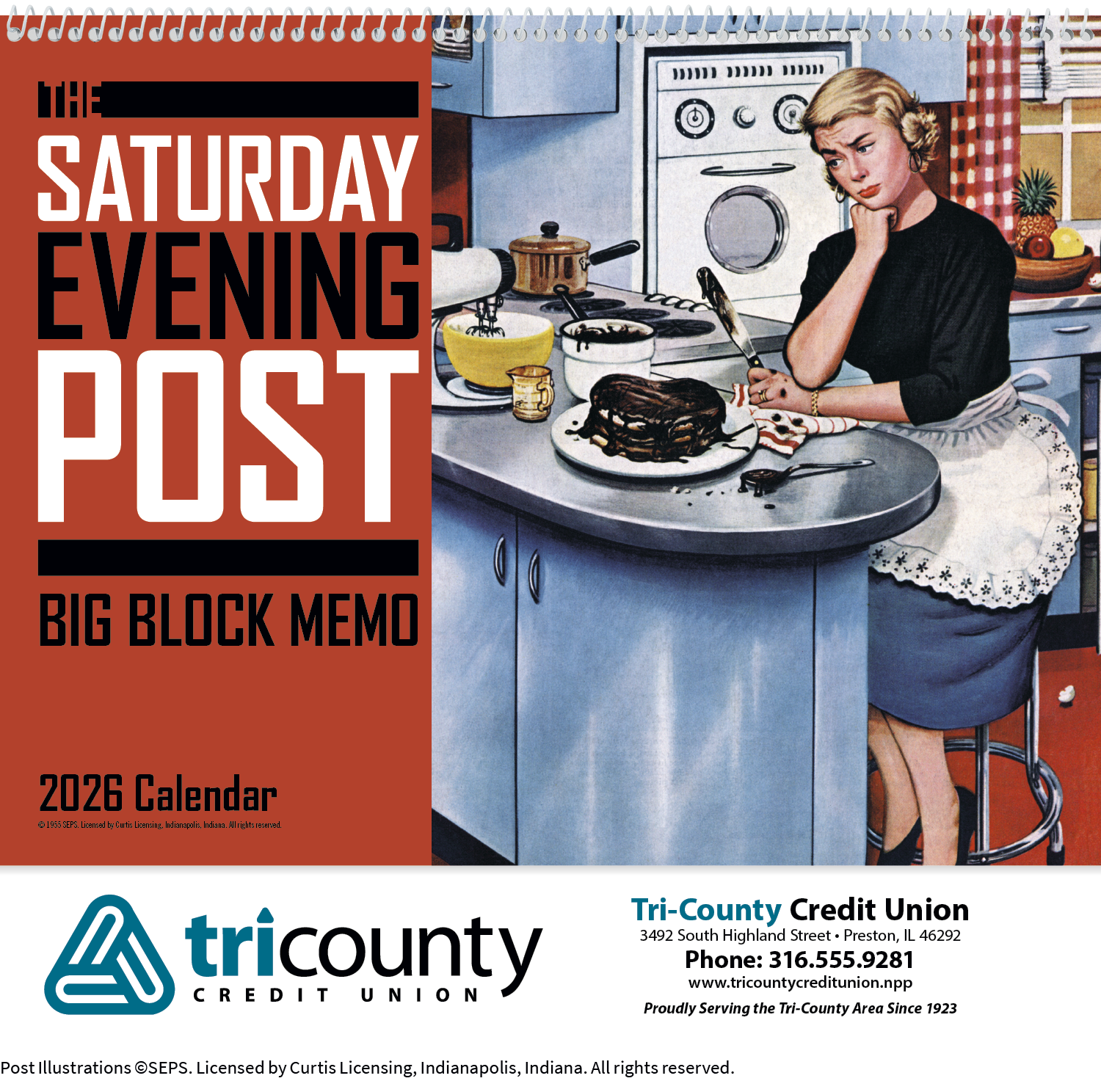 Triumph® Calendars Big Block Memo 42