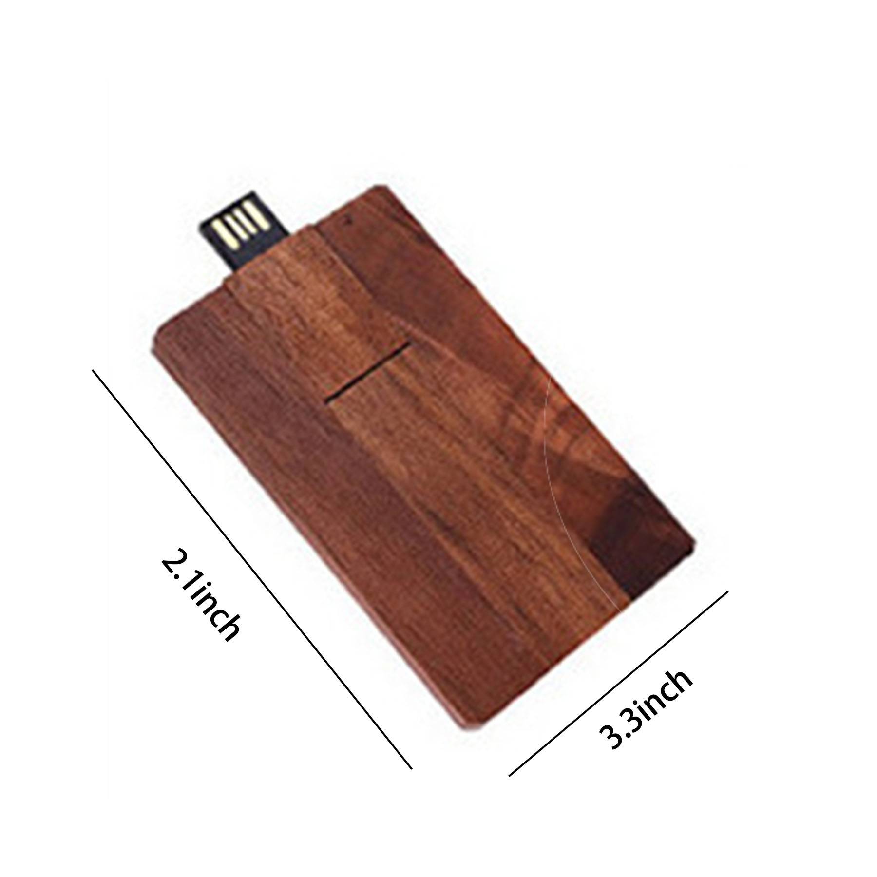 Wooden Business Card Shaped USB Flash Drive 2