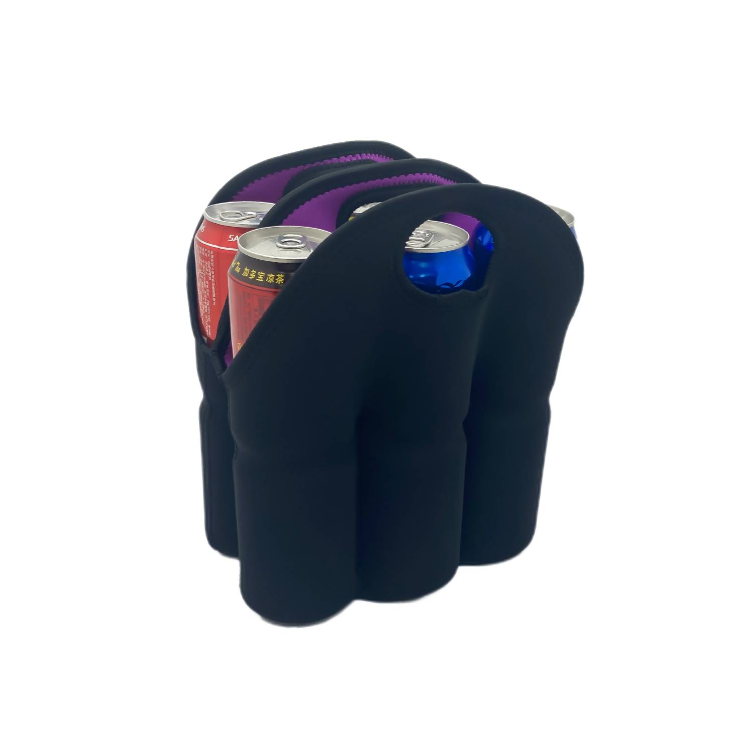 6 Pack Neoprene Beer Can Cooler, custom koozie with logo imprint 4