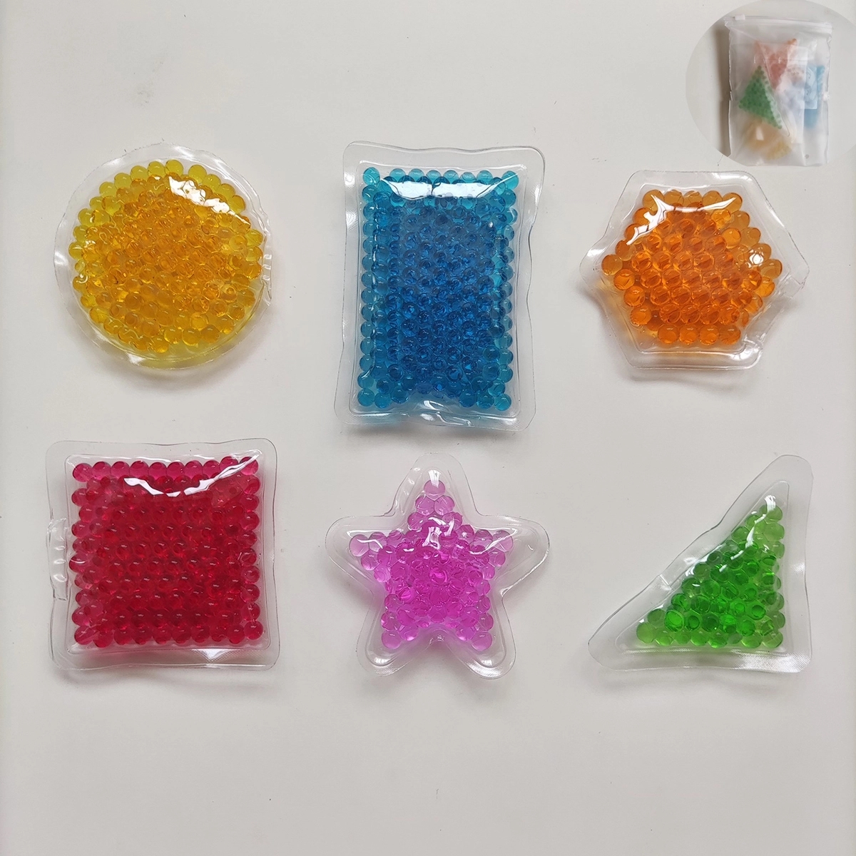 Reusable Hot Cold Therapy Pack With Gel Beads Set 1
