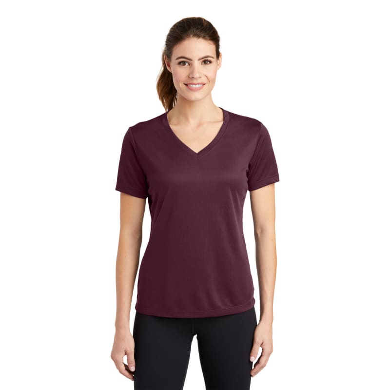 Sport-Tek Women's PosiCharge RacerMesh V-Neck Tee. 20