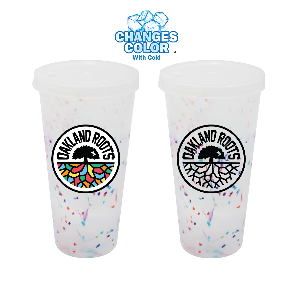 Mood™ 26 oz. Rainbow Confetti Tumbler With Lid 2