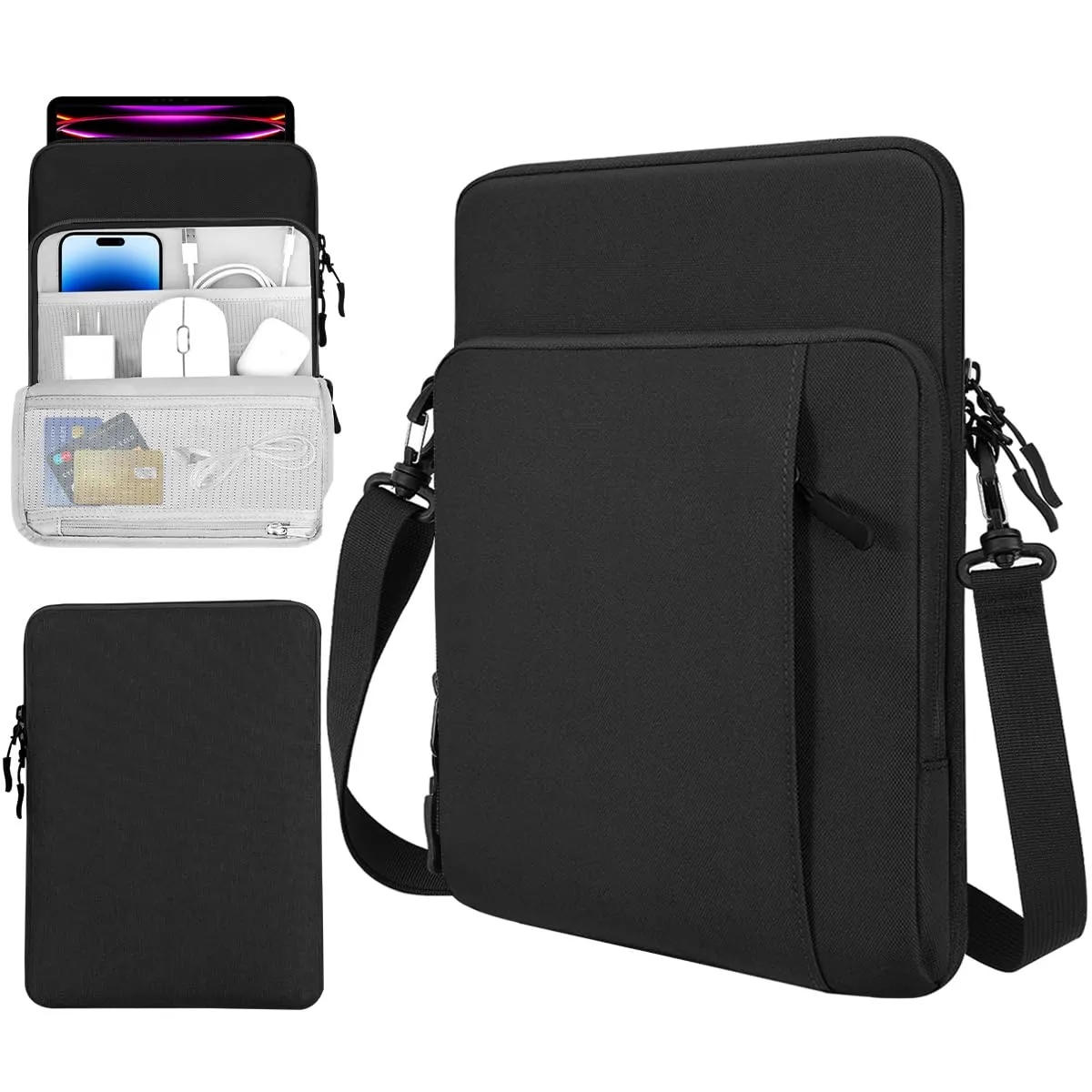 13" Laptop Sleeve Case Carrying Bag with Pockets 1