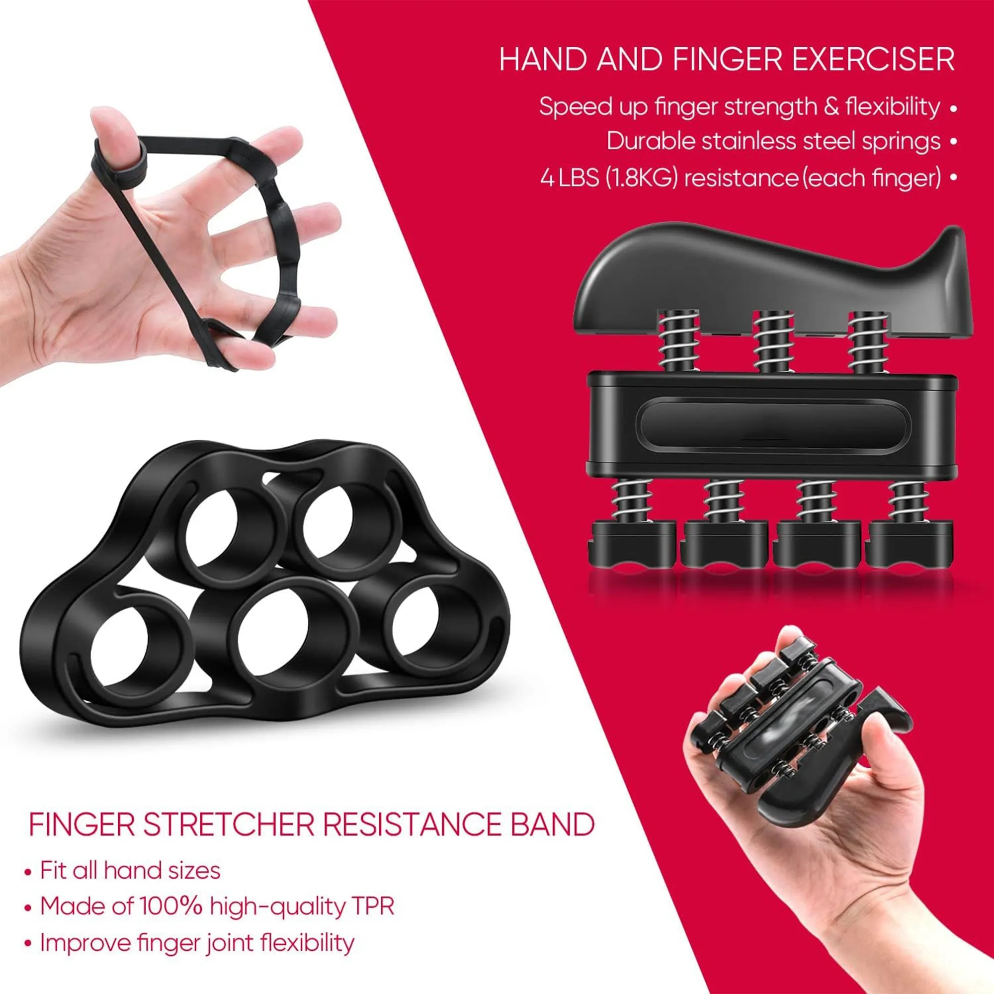 5 Pack Adjustable Resistance Grips Strengthener Kit 3