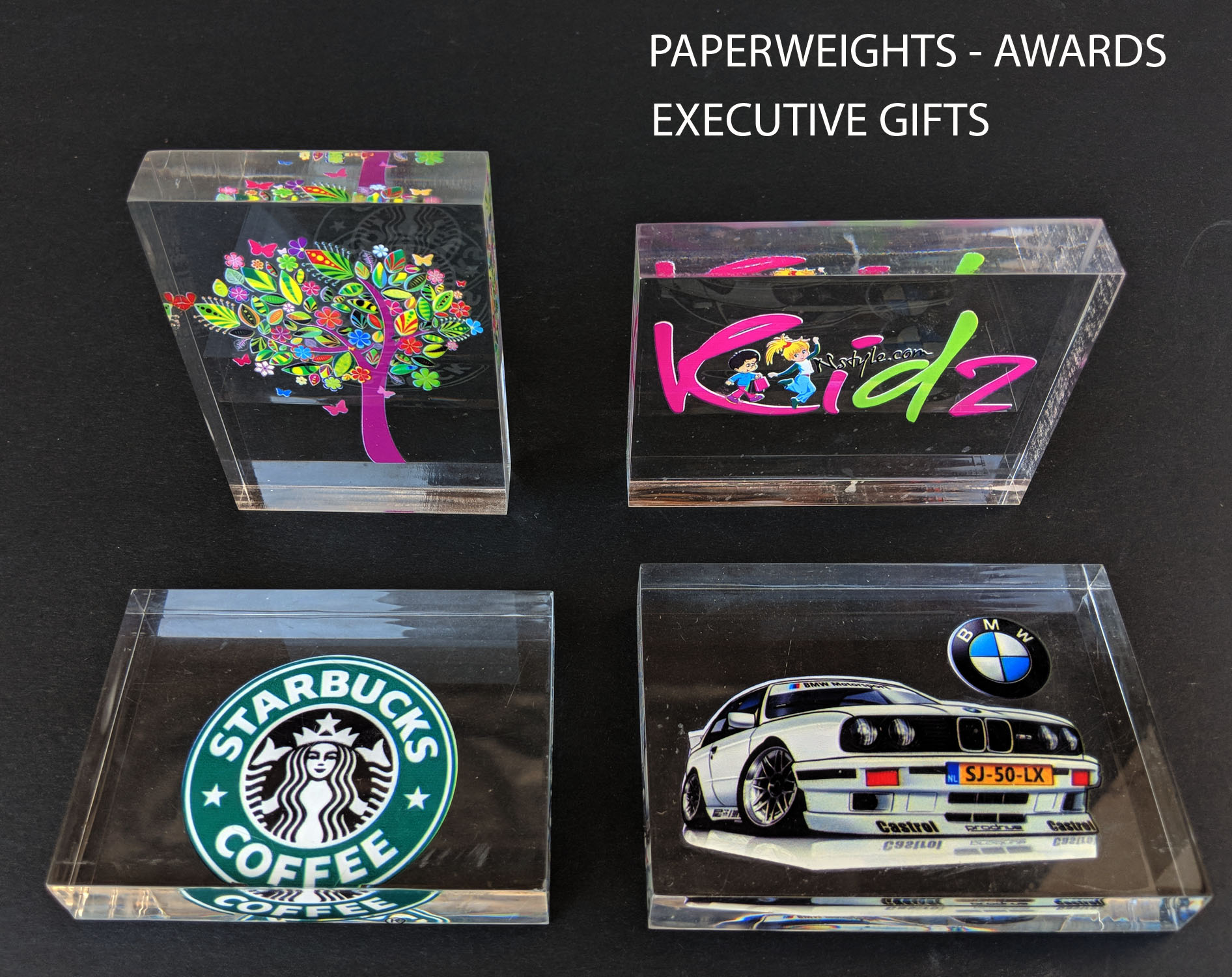 Acrylic Promotional Paperweight/Award Made in USA 3