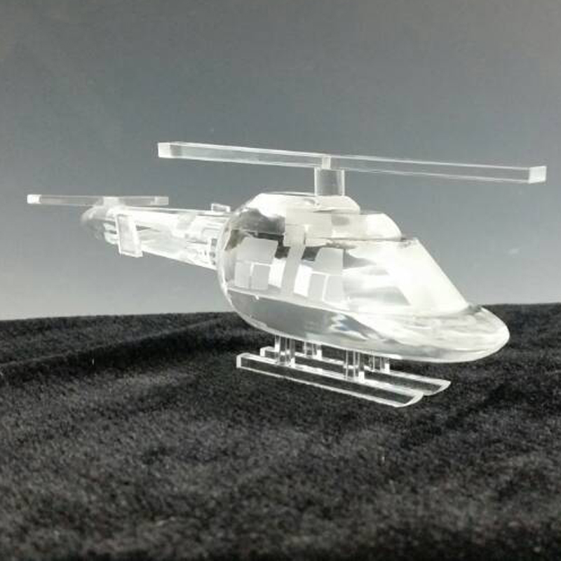 Unique Crystal Helicopter with Crystal Base 2