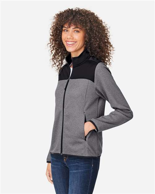 Women's Venture Heathered Stripe Hybrid Jacket - CE74W 10