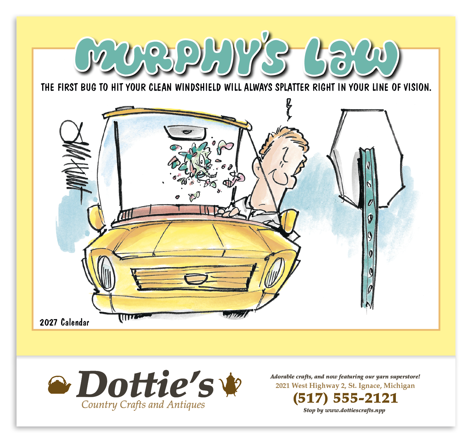 HotLine® Products Murphy's Law Appointment Calendar - Stapled 49