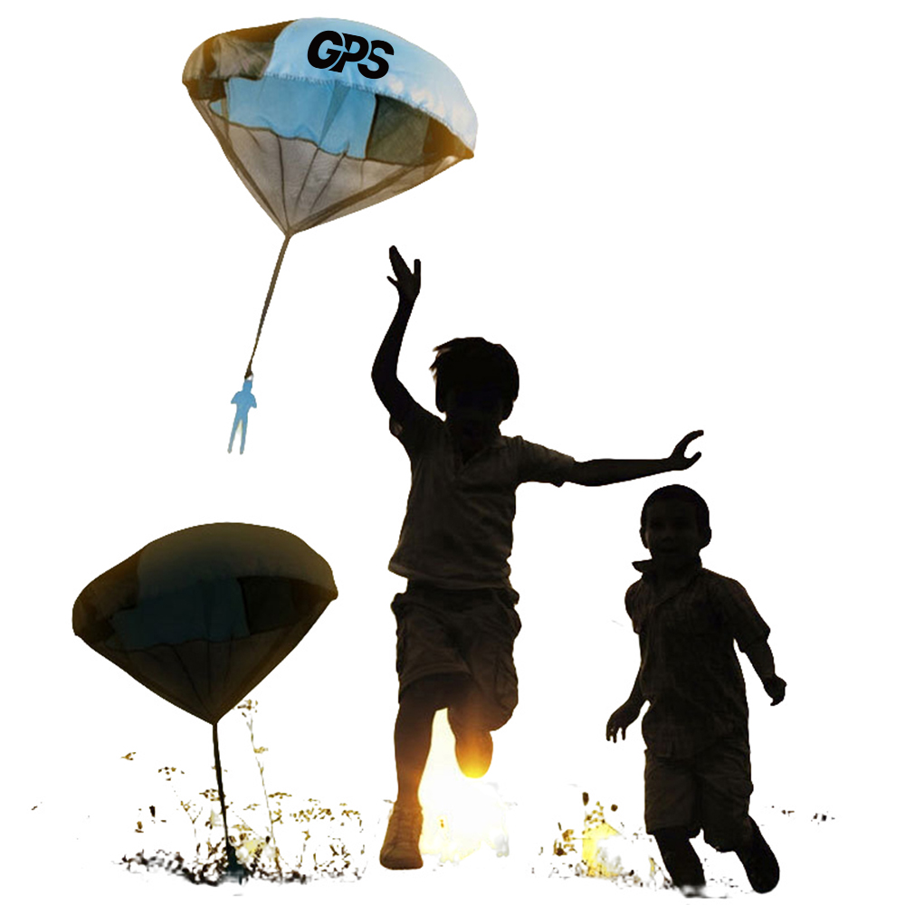 Kids Hand Throwing Parachute Toy Soldier