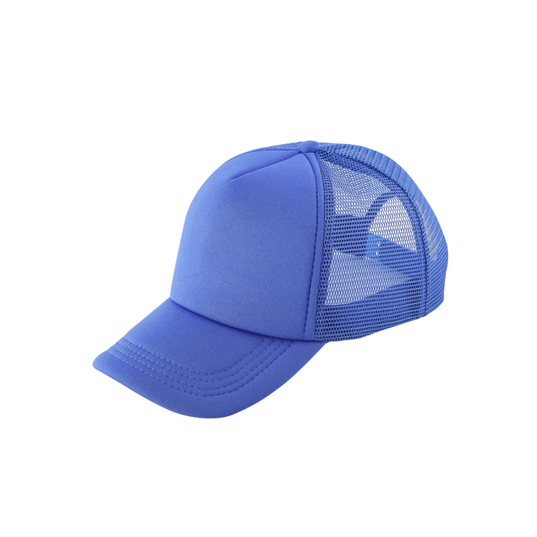 Curved Visor Baseball Cap W/ Mesh Back 6