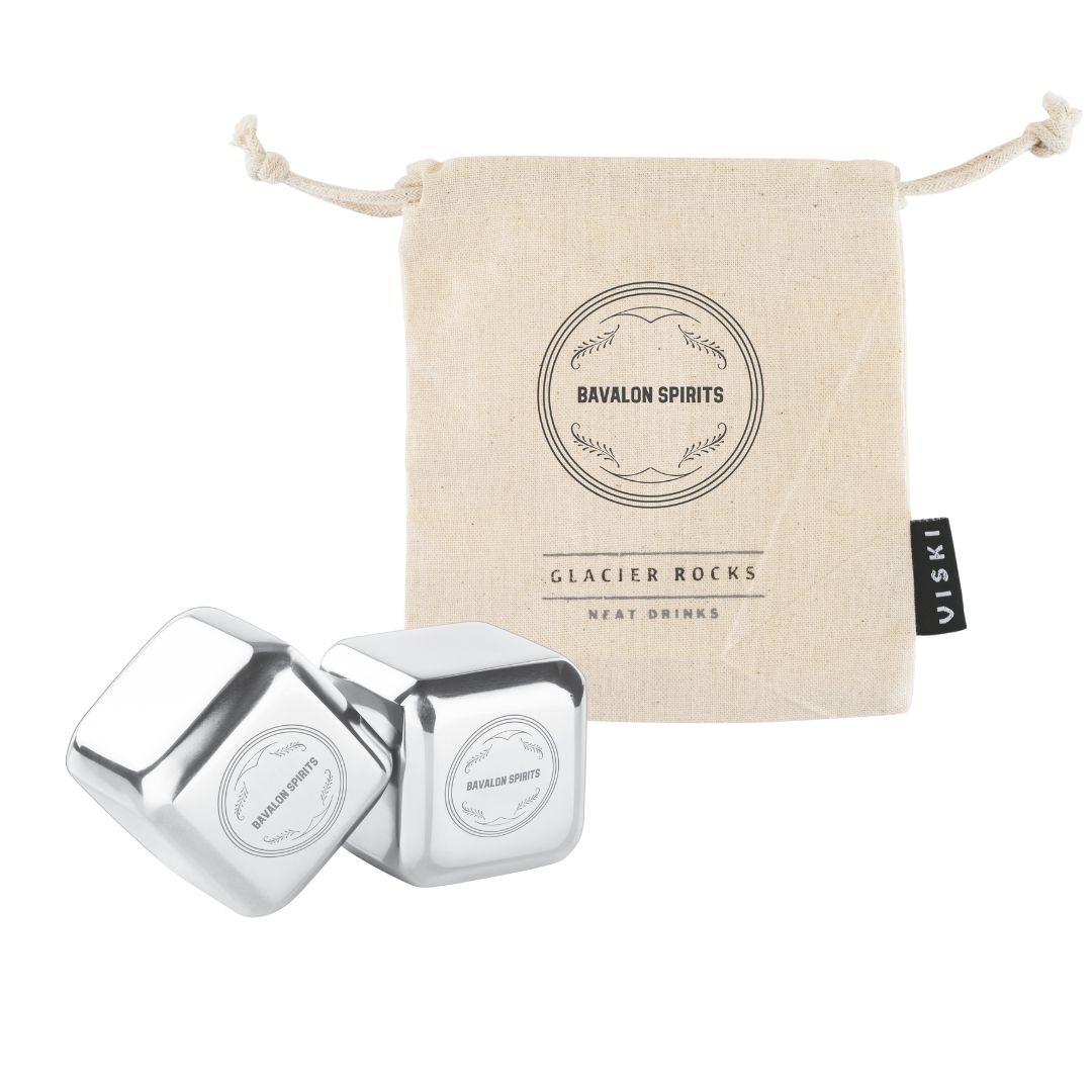 Viski® Glacier Rocks® Large Stainless Steel Cubes