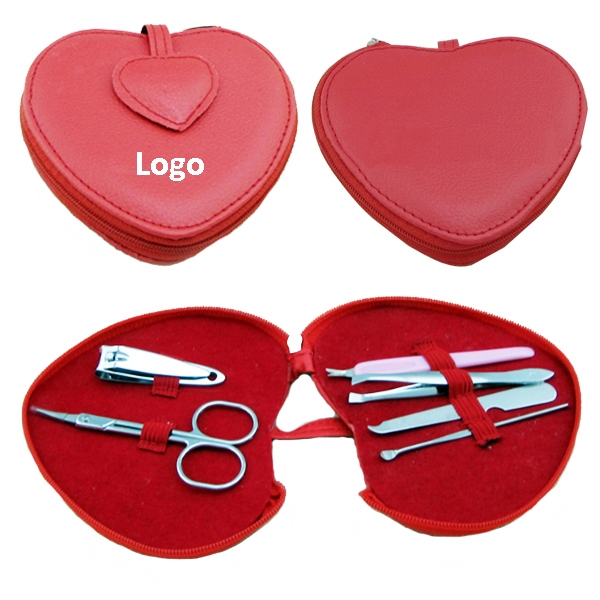 6pc Manicure Set With Leather Cover 2