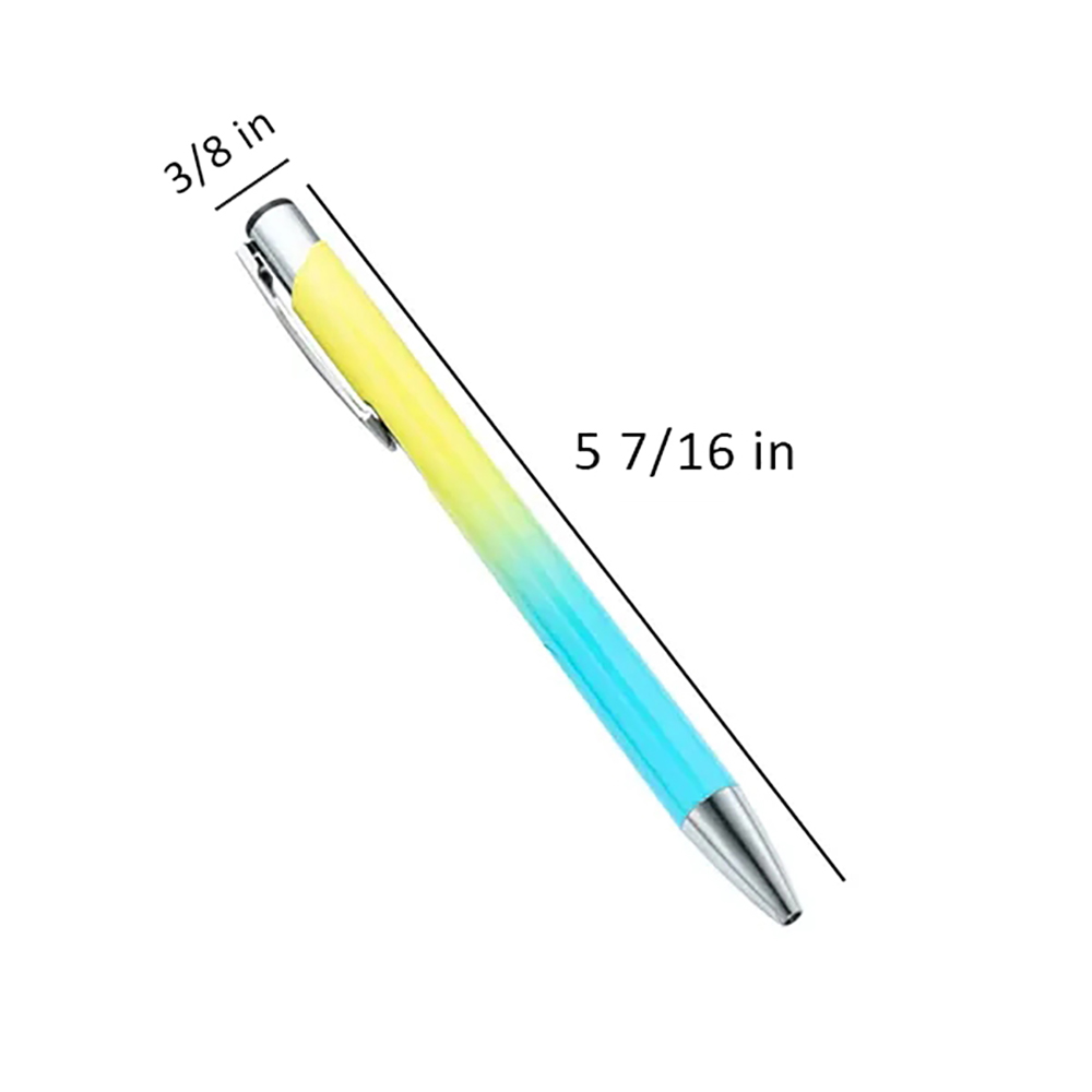 Gradient Color Ballpoint Pen with Metal Clip 5