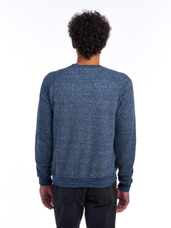JERZEES Snow Heather Ring-Spun Unisex Raglan Crew 17