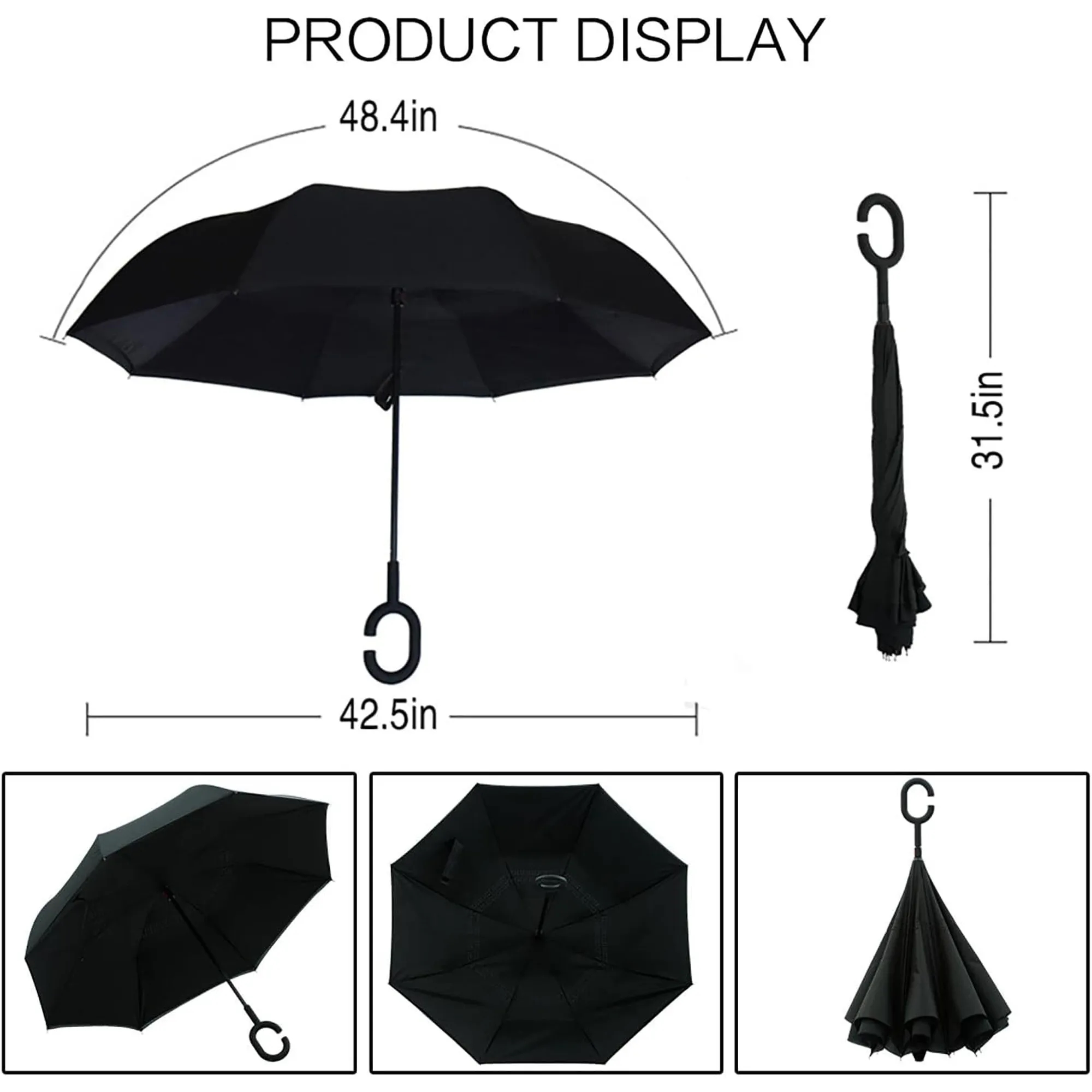 Inverted Reverse Upside Down Umbrella 9
