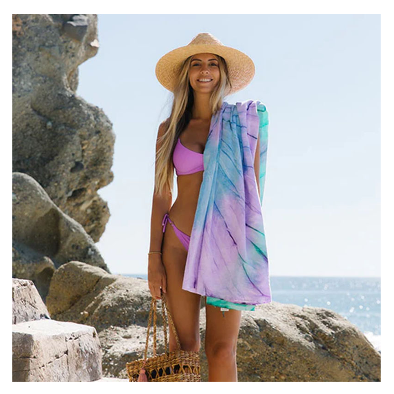 Modern Tic Dye Turkish Towel 4