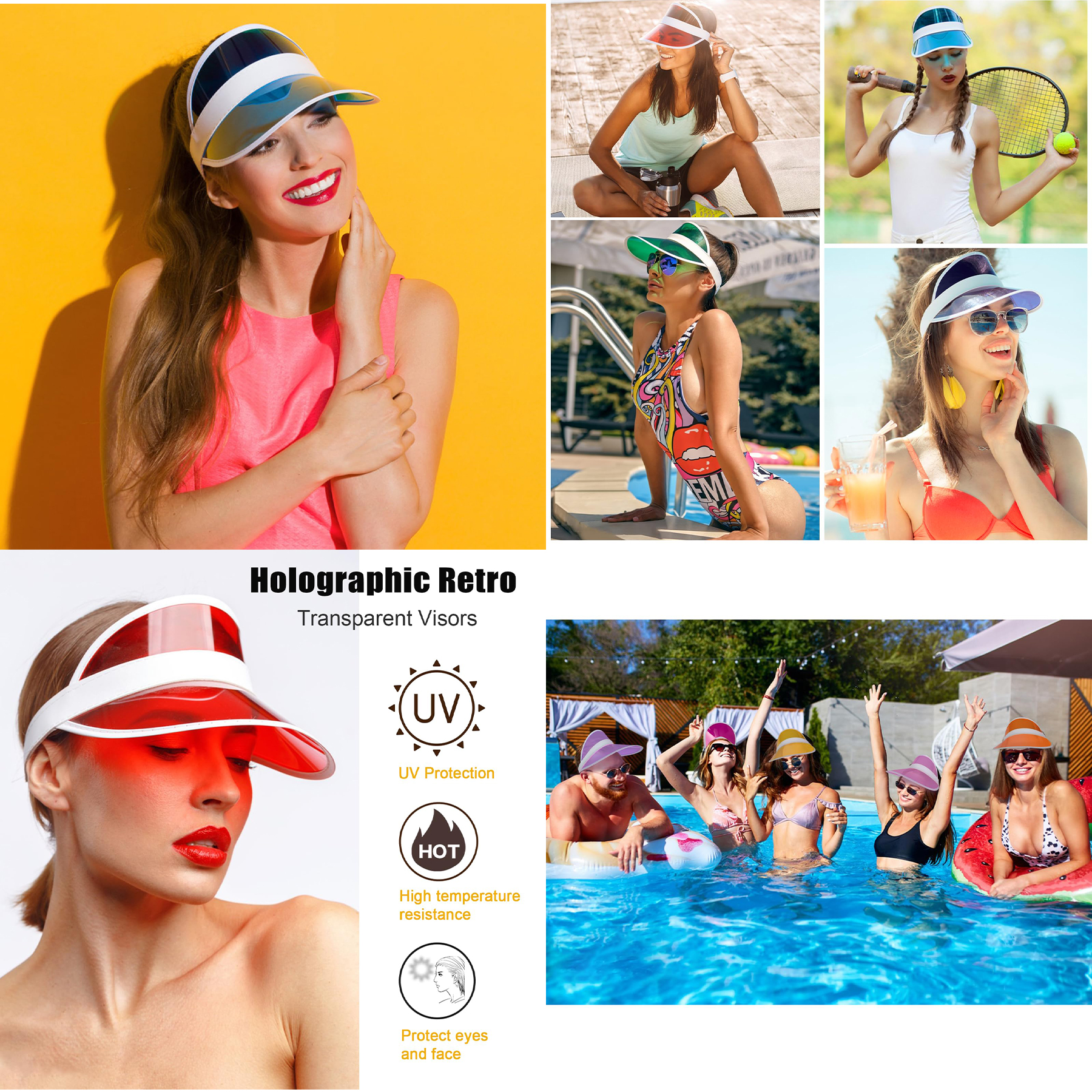 Unisex Candy Color Sun Visors Hats 2