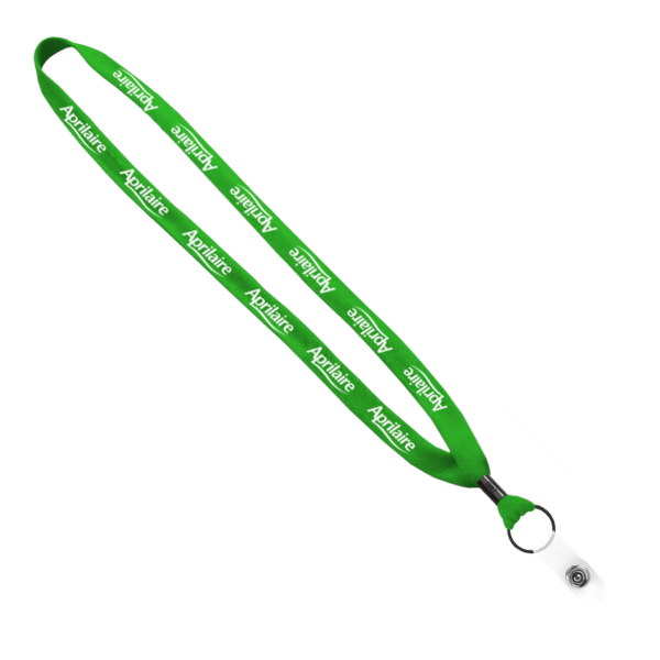 5/8" Polyester Shoelace Lanyard with Metal Crimp & Split-Ring 17