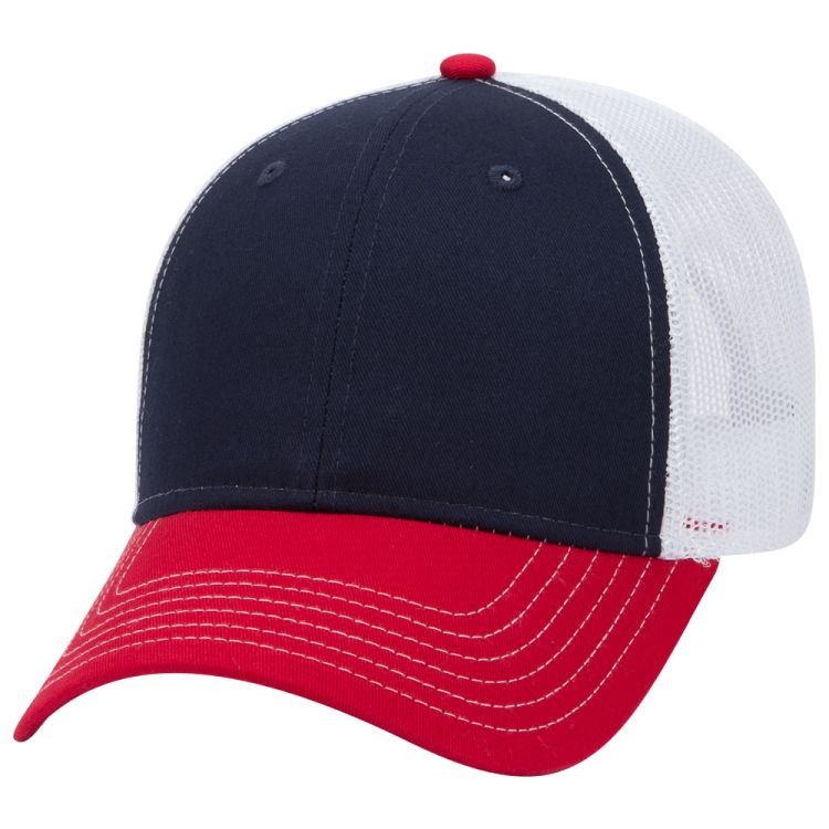 OTTO CAP® 6 Panel Low Profile Mesh Back Trucker Hat 129
