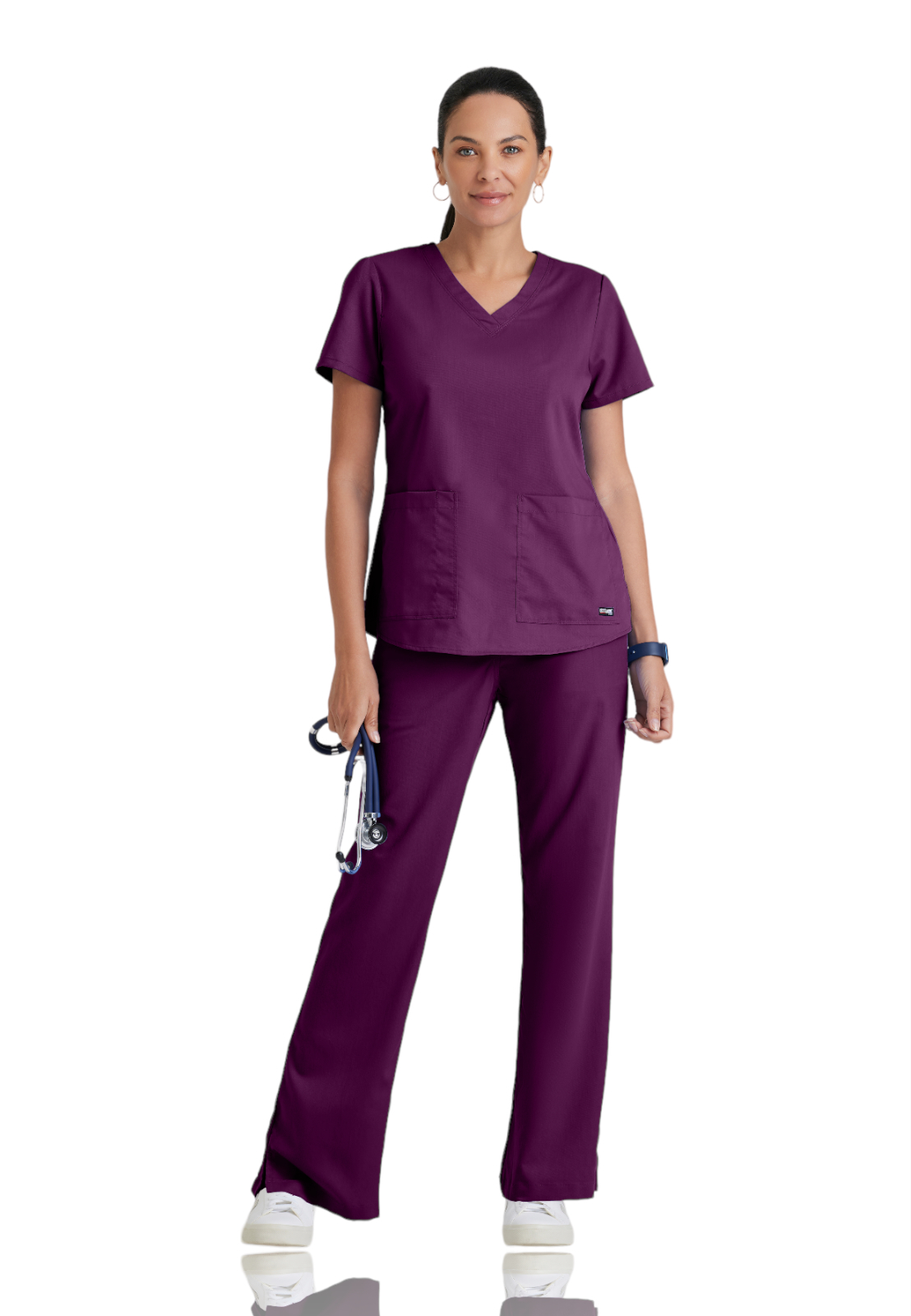 Grey's Anatomy Classic - Women's Two-Pocket V-Neck Aubrey Scrub Top 4