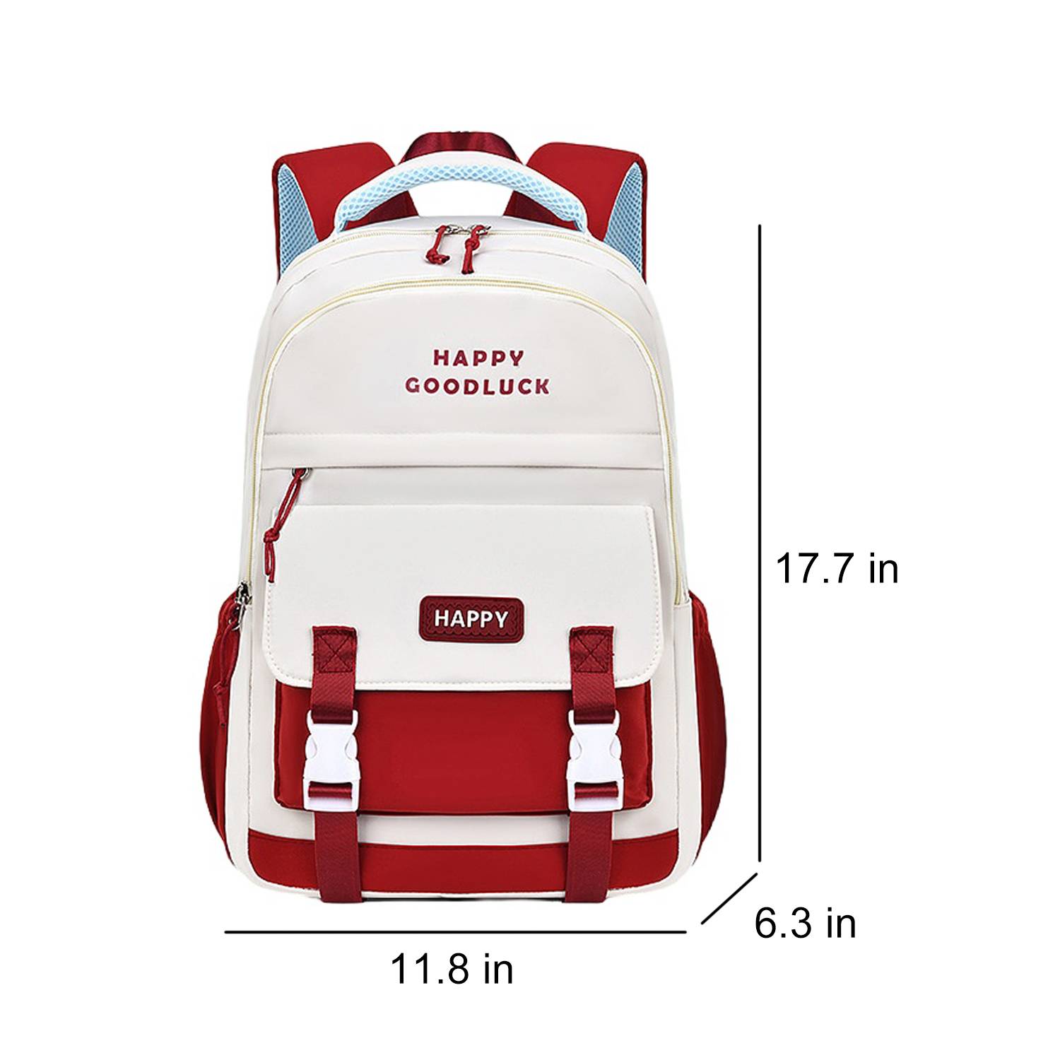 Waterproof Large Capacity Nylon School Backpack 5