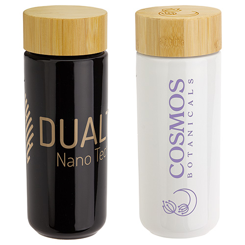 Milan 10 oz Ceramic Tumbler with Bamboo Lid 14