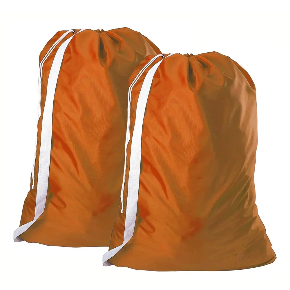 Carry Nylon Laundry Bag With Shoulder Strap 4