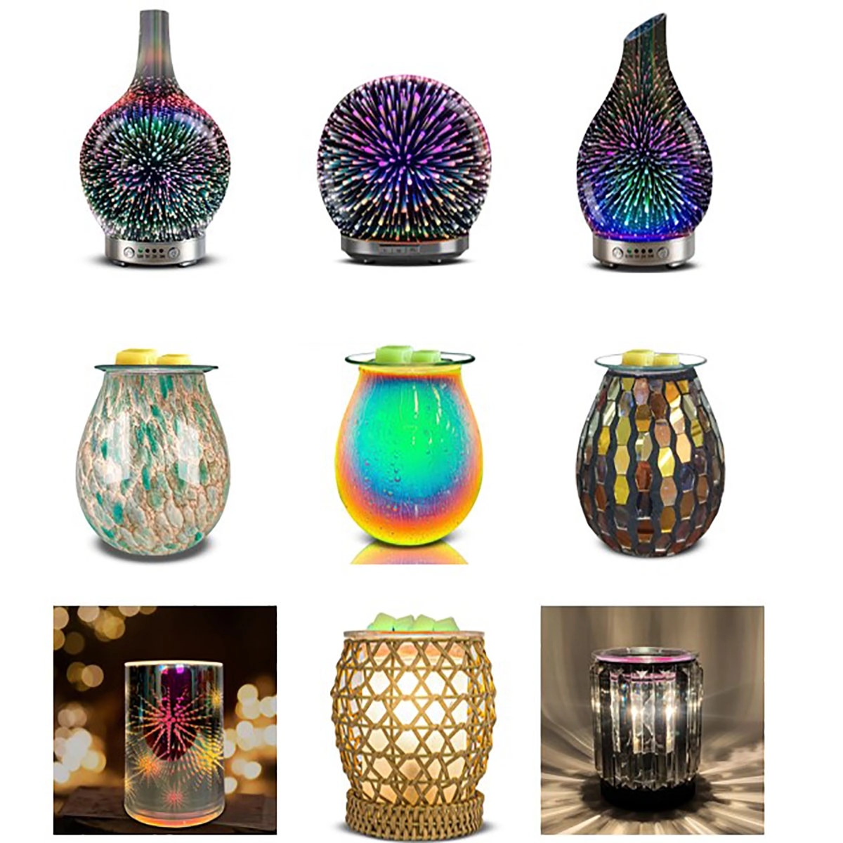 3D Glass Aromatherapy Ultrasonic Humidifier 1