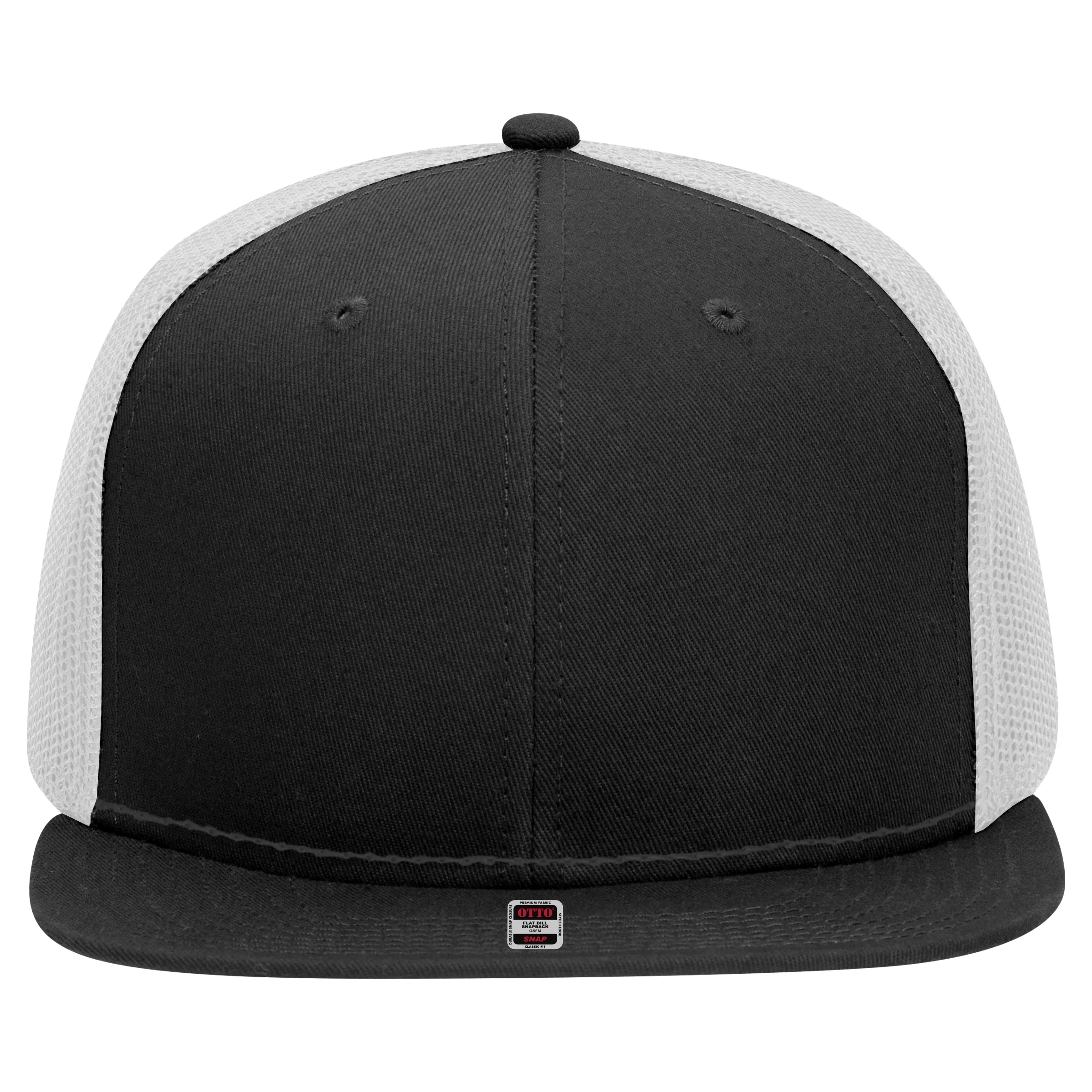 OTTO SNAP 6 PANEL MID PROFILE MESH BACK TRUCKER SNAPBACK HAT 44